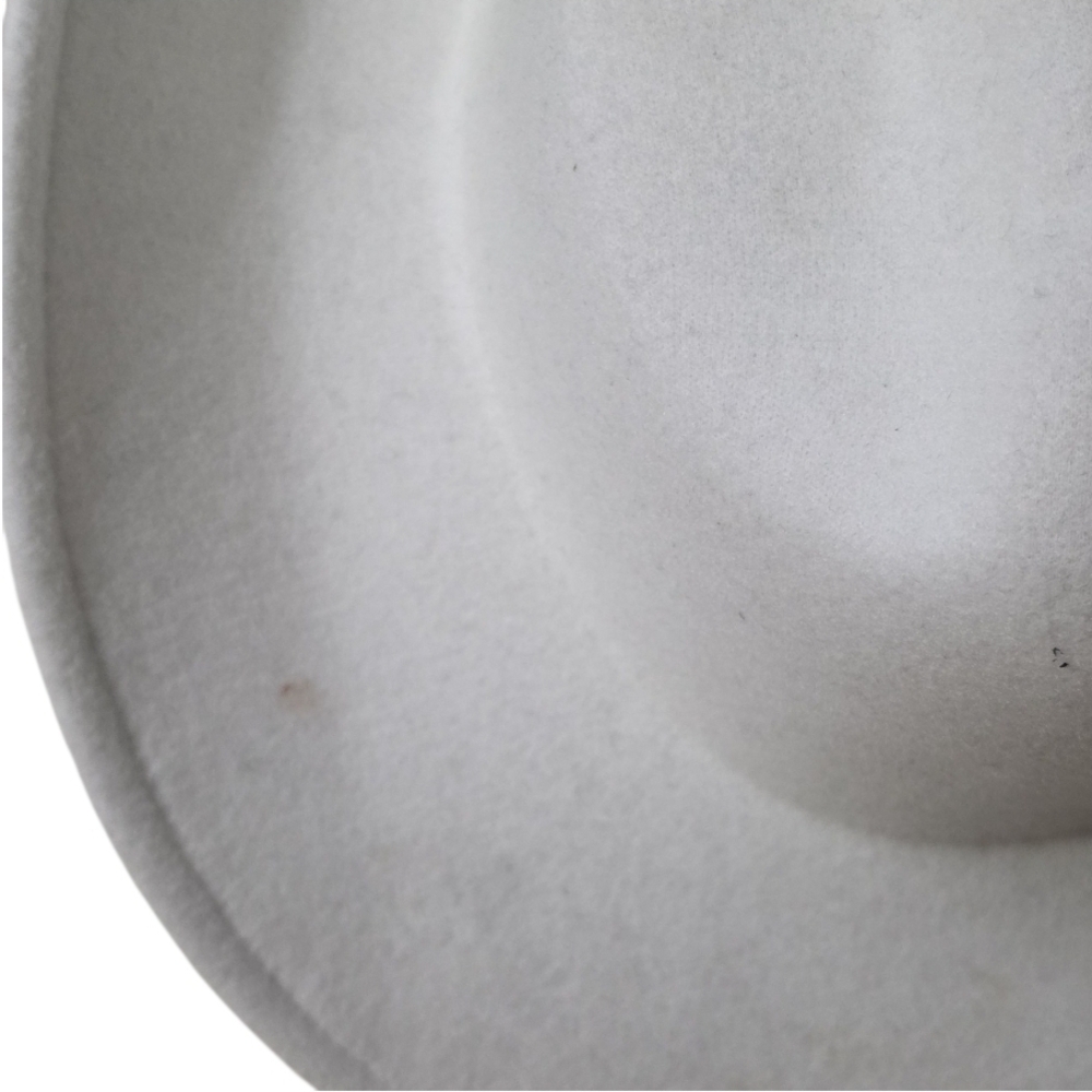 White Felt Western Hat Decor - Picture 4 of 12